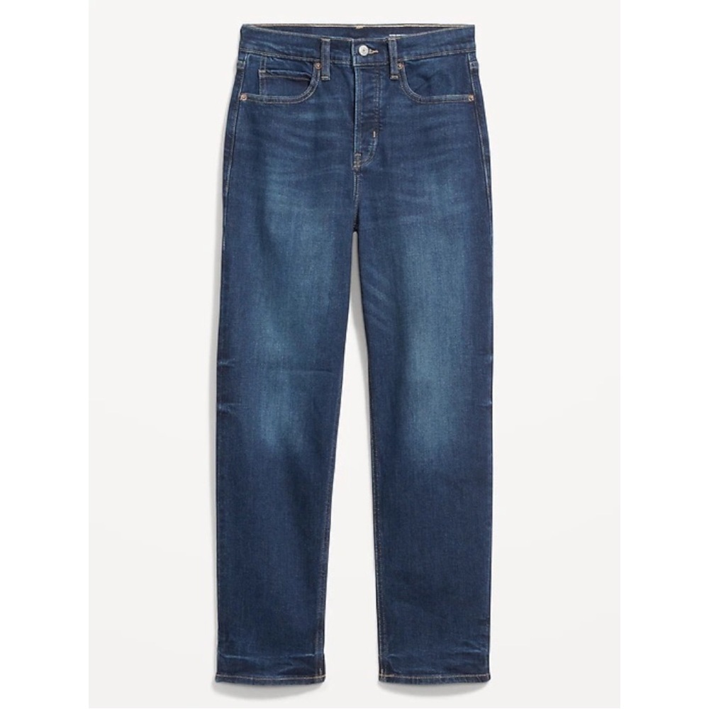 NWT Extra High-Waisted‎ Button-Fly Sky-Hi Straight Jeans for Women - Picture 3 of 4